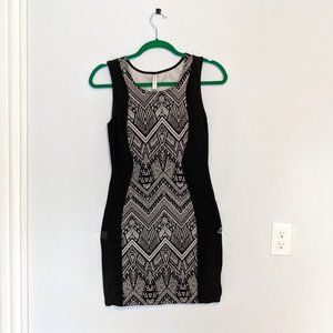 Black and White BodyCon Dress